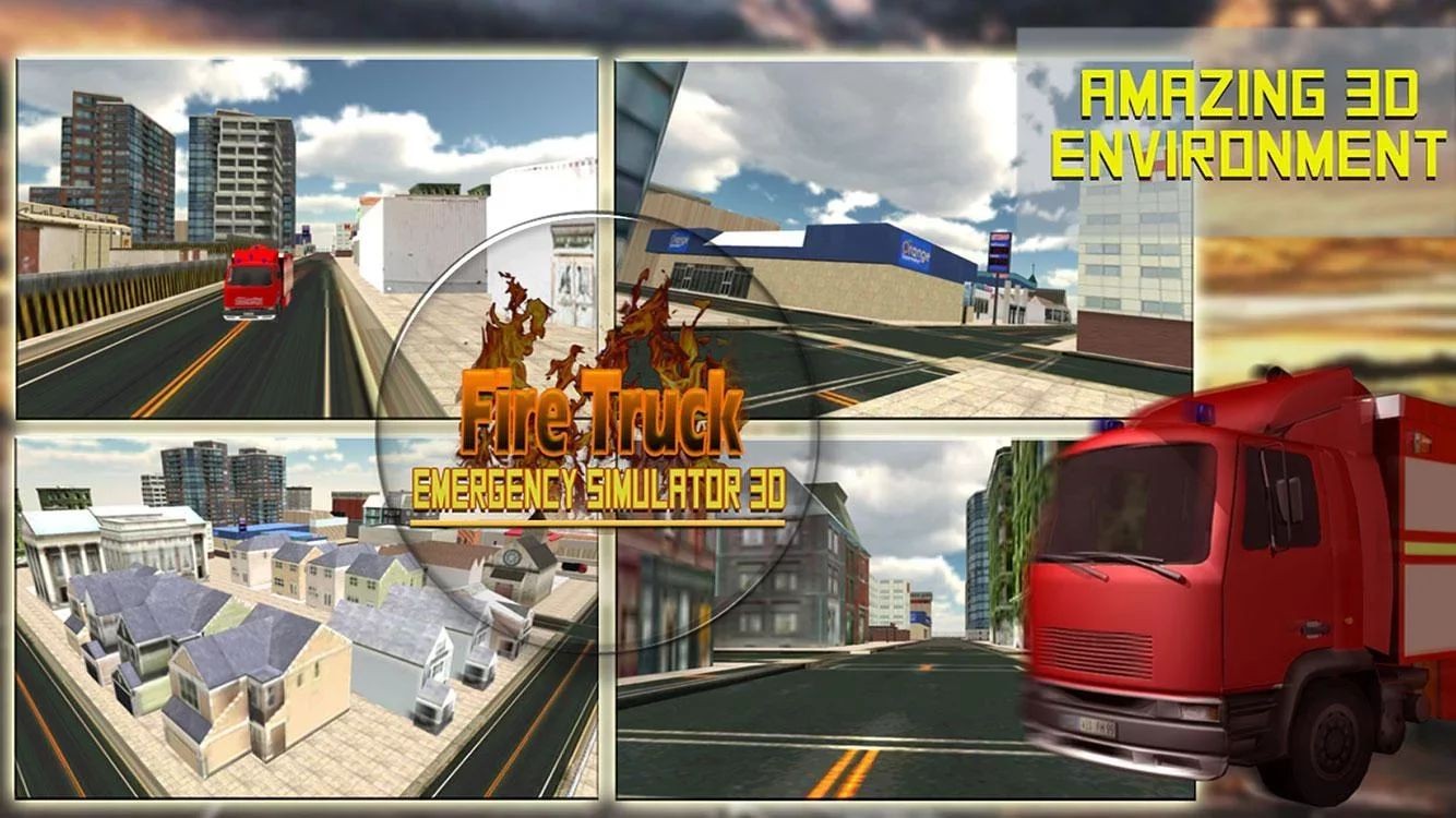 3d消防车模拟驾驶游戏