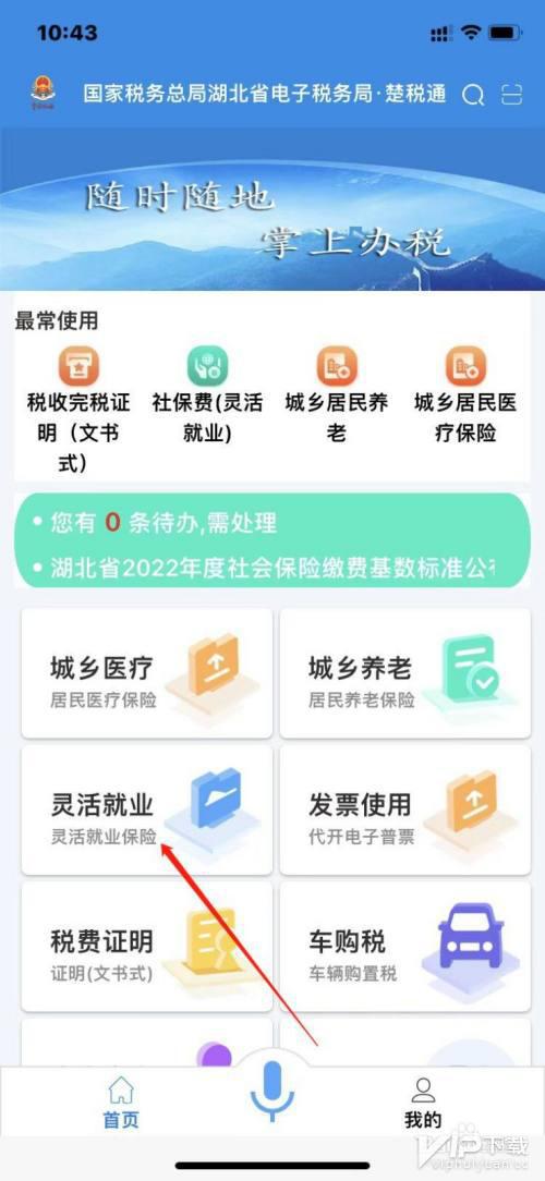楚税通app怎么医保缴费
