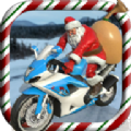 圣诞老人摩托车种族手机游戏